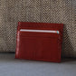 Leather Credit Card Holder - Red